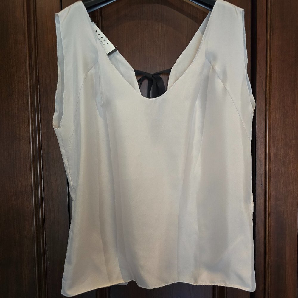 Marny Silk Silver top